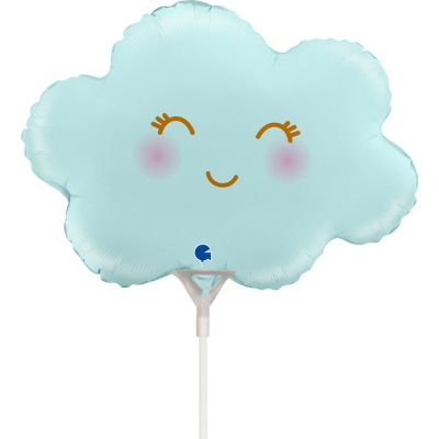 Grabo Microfoil 35cm (14") Cloud Satin Pastel Blue Mini - Air Fill (Unpackaged)