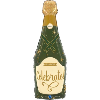 Grabo Foil Shape 94cm (37") Sparkle Champagne Bottle