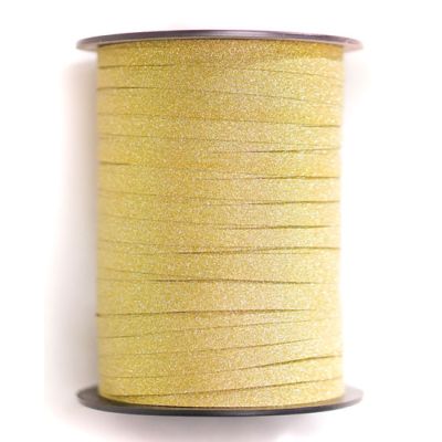 Elegant Curling Ribbon (flat) 227m Glitter Gold (discontinued)