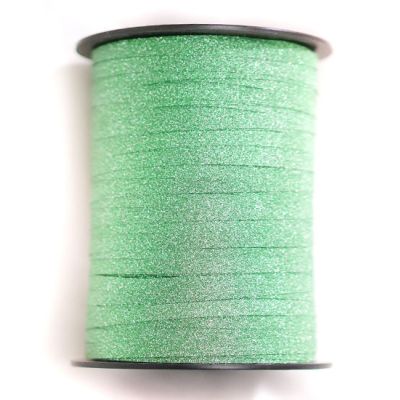 Elegant Curling Ribbon (flat) 227m Glitter Green