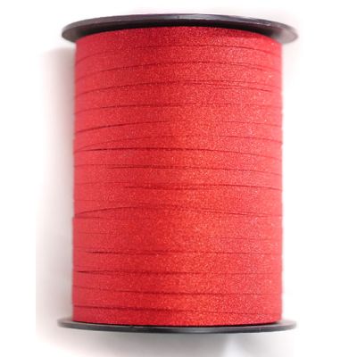 Elegant Curling Ribbon (flat) 227m Glitter Red
