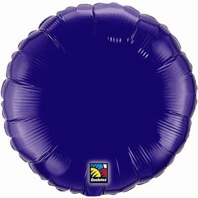 Qualatex Foil Round Solid 45cm (18") Quartz Purple (Unpackaged)