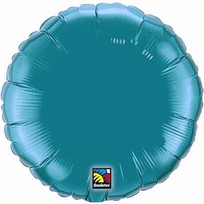 Qualatex Foil Round Solid 45cm (18") Teal (Unpackaged)