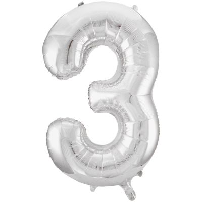 Hayden Foil 86cm (34") Silver Number 3