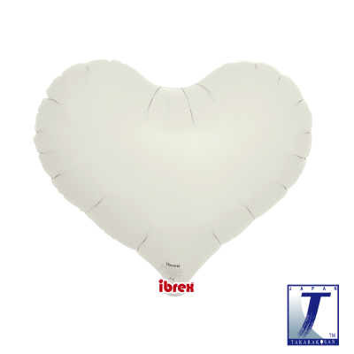 Ibrex Foil Jelly Heart 14" (36cm) Cloud Grey (Unpackaged)