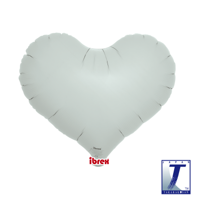 Ibrex Foil Jelly Heart 14" (36cm) Misty Blue (Unpackaged)