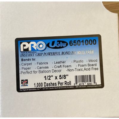 ProTapes Uglu 1/2" x 5/8" Dashes P1000 (1.3cm x 1.6cm) (double sided)