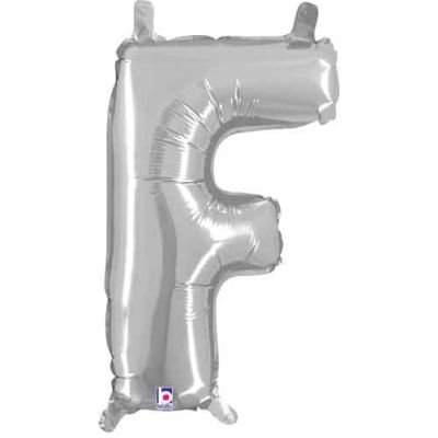 Betallic 14&quot; Foil Silver Letter F (Discontinued)