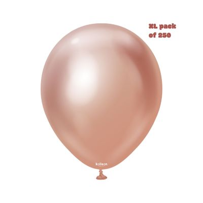 Kalisan Latex Bulk Pack 250/30cm (12") Mirror Rose Gold