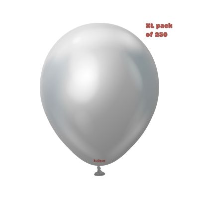 Kalisan Latex Bulk Pack 250/30cm (12") Mirror Silver