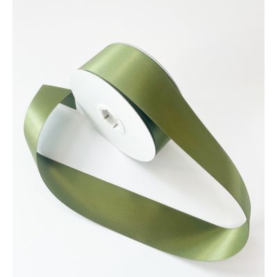 Satin Double Face Ribbon Avocado - 38mm x 30m 