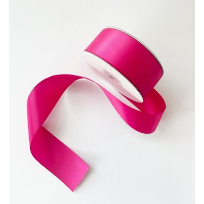 Satin Double Face Ribbon Hot Pink - 38mm x 30m 