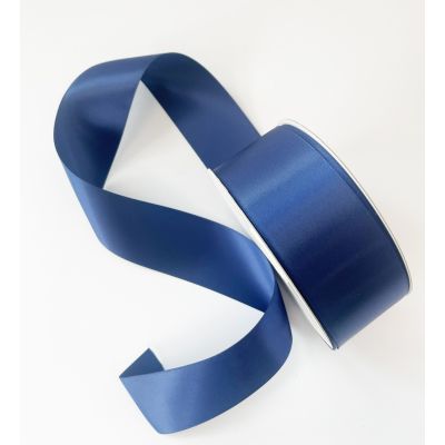 Satin Double Face Ribbon Navy Blue - 38mm x 30m 