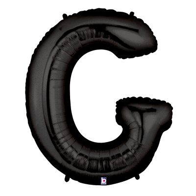 Betallic Foil Megaloon 102cm (40") Black Letter G (Discontinued)
