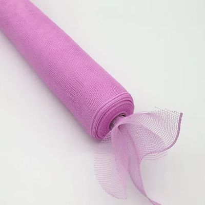 Mesh Fabric Roll Plain Light Pink 0.5m x 10m