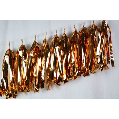 P9 Balloon Tassels (35cm x 12cm) Metallic Antique Gold