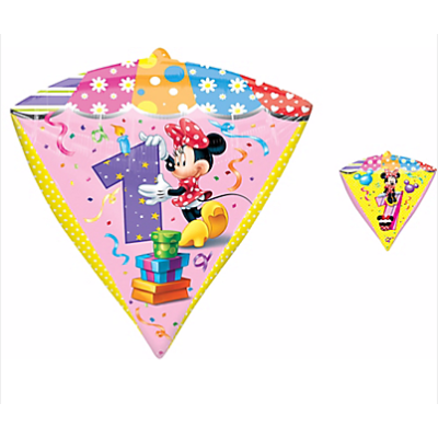 Anagram Licensed Diamondz 17" Minnie Age 1 (Discontinued)