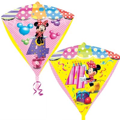 Anagram Licensed Diamondz 17" Minnie Age 4 (Discontinued)