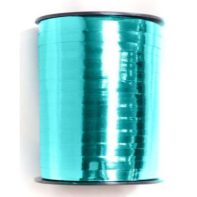 Elegant Curling Ribbon (flat) 455m Metallic Teal Blue (Discontinued)