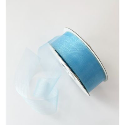 Organza Ribbon Standard Light Blue - 25mm x 50m 