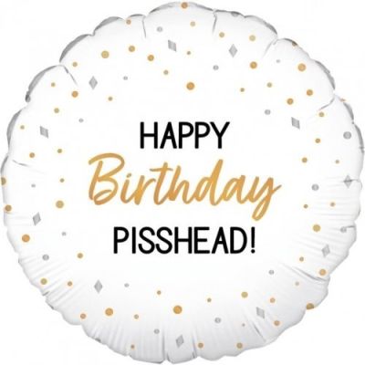 Oaktree Foil 45cm (18") Happy Birthday Pisshead