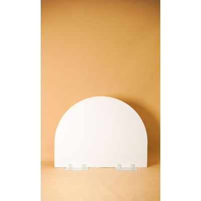 PVC Sail Backdrop Arch 1300W*1000mmH White (Base Included & Packed Separately)