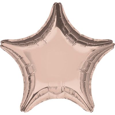 Anagram Foil Solid Colour Star 45cm (18") Rose Gold