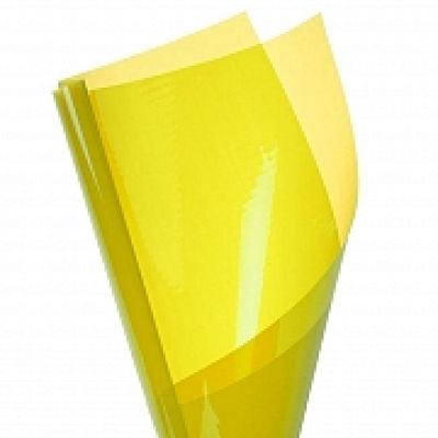 P100 Cellophane Sheets Yellow 50cm x 70cm