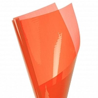 P100 Cellophane Sheets Orange 50cm x 70cm