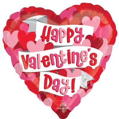 Anagram Foil Heart 45cm (18") Playful Valentine Hearts