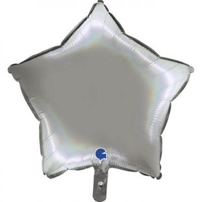 Grabo Foil Star 45cm - Holographic Platinum Pure 