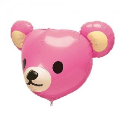 23&quot; Qooma Bear Balloon Happy Light Pink (Unpackaged)