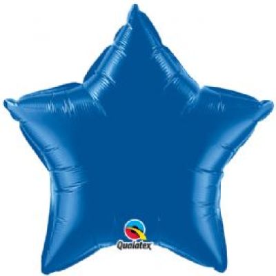 Qualatex Foil Solid Star 51cm (20") Dark Blue (Unpackaged)