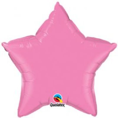 Qualatex Foil Solid Star 51cm (20") Rose (Unpackaged)
