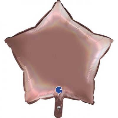 Grabo Foil Star 45cm - Holographic Platinum Rose 