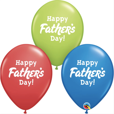 Qualatex Printed Latex 50/28cm (11") Happy Father's Day!