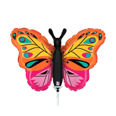 Betallic Microfoil 35cm (14") Colourful Butterfly - Air fill (unpackaged)