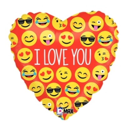 Betallic Foil 45cm (18") Emoji Love