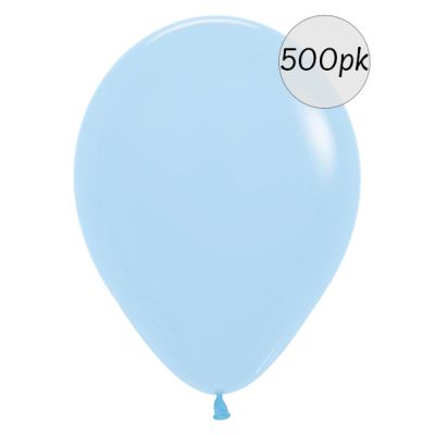 Sempertex Latex Bulk Pack 500/30cm Pastel Matte Blue