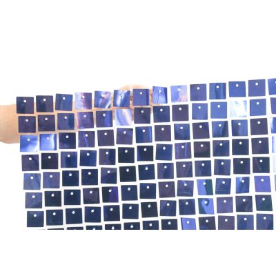 (35cm x 35cm) Shimmer Sequin Wall Panel - Metallic Navy