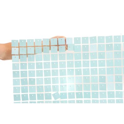 (35cm x 35cm) Shimmer Sequin Wall Panel - Pastel Matte Blue
