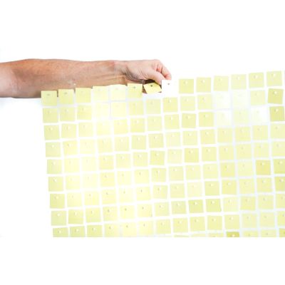 (35cm x 35cm) Shimmer Sequin Wall Panel - Pastel Matte Yellow