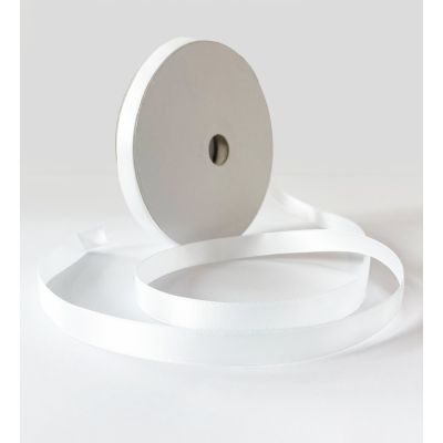 Satin Double Face Ribbon White - 10mm x 30m 