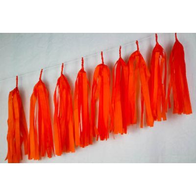 P9 Balloon Tassels (35cm x 12cm) Standard Orange