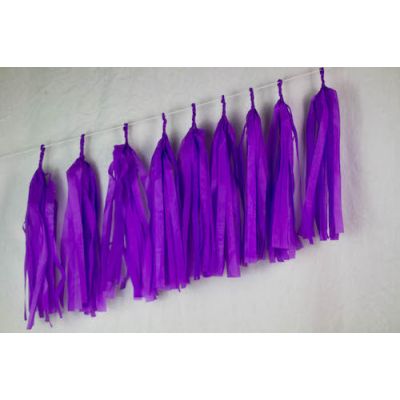 P9 Balloon Tassels (35cm x 12cm) Standard Purple