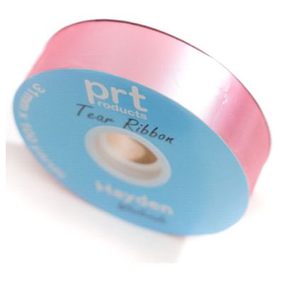 Tear Ribbon 31mmx92m Satin (Chrome) Pink