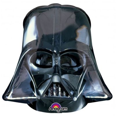 Anagram Foil Licensed Shape Star Wars Darth Vader Helmet Black (63cm x 63cm)