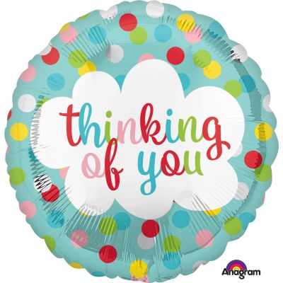 Anagram Microfoil 22cm (9") Thinking of You Dots - Air fill (unpackaged)