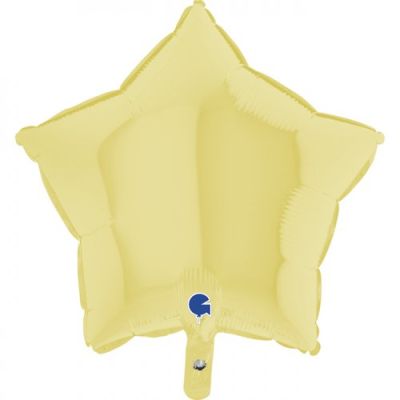 Grabo Foil Solid Colour Star 46cm (18") - Matte Yellow (unpackaged)