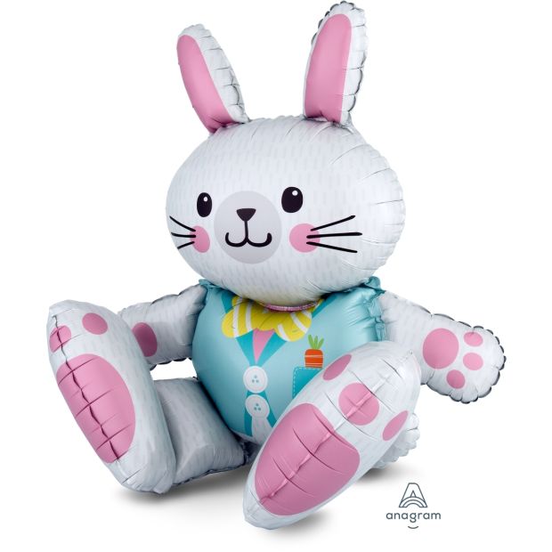 Anagram Foil Multi-Balloon Sitting Easter Bunny (71cm x 76cm)